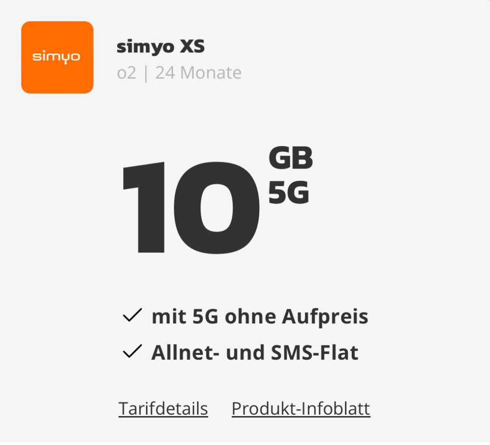 XS Simyo Tarif